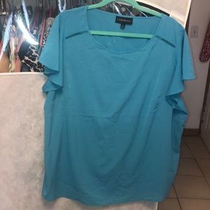 Lane Bryant size 18 turquoise blouse